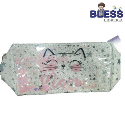 Cosmetiquero Meow Estrellitas