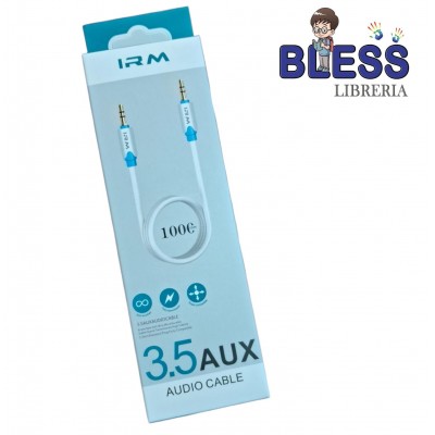 Cable Auxiliar 1x1 3.5mm 1m...