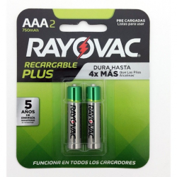 Pilas AAA2 Rayovac
