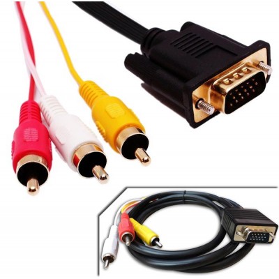 espada reflejar Acerca de la configuración Cable Adaptador Vga A Rca + Audio / Vga (o Rgb) a 3 Rca Macho espada reflejar Acerca de la configuración Cable Adaptador Vga A Rca + Audio / Vga (o Rgb) a 3 Rca Macho