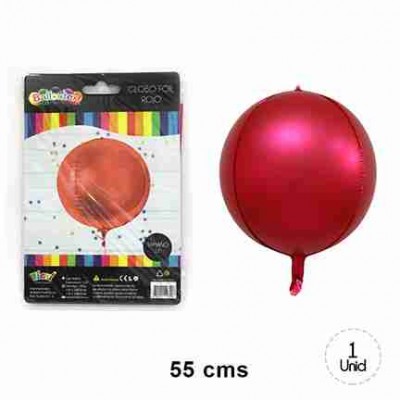 Globo Foil Red Arte Top