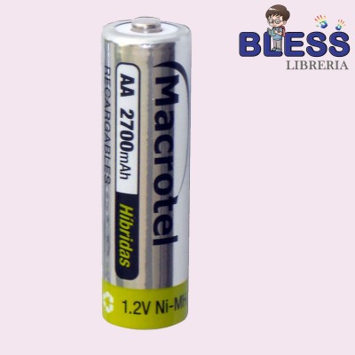 Pila Recargable AA Macrotel