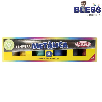 Tempera Metalica 6 Colores...