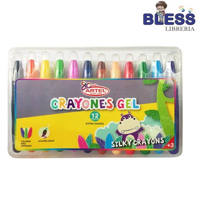 Estuche 12 Crayones de Gel...