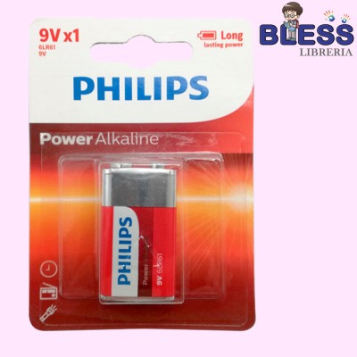 Bateria 9V Alcalina Philips
