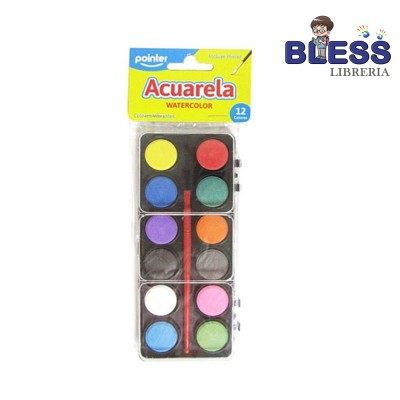 Acuarela 12 colores pointer