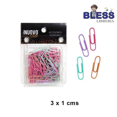 Clips 33mm Colores Pastel...