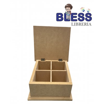 Caja porta té 18x18 Copauge