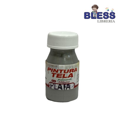 Pintura Textil 37ml Plata...